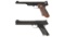 Two Colt Woodsman Match Target Semi-Automatic Pistols