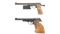 Two Walther Olympia Semi-Automatic Target Pistols