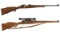 Two Steyr Bolt Action Sporting Longarms