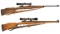 Two Mannlicher Schoenauer Model MCA Rifles with Scopes