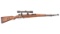 Mauser Model 98 Rifle with High Turret Style Sniper Scope