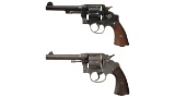 Two U.S. Army Double Action Revolvers