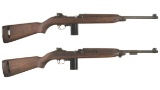 Two U.S. Military M1 Semi-Automatic Carbines