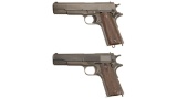 Two U.S. Colt Model 1911 Semi-Automatic Pistols