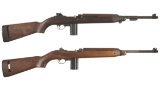 Two U.S. Military Semi-Automatic Carbines