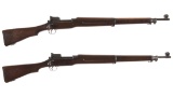 Two Matching Numbered U.S. Military Bolt Action Rifles