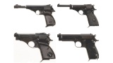 Four Italian Semi-Automatic Pistols