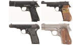 Four French Semi-Automatic Pistols