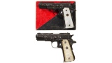 Two Engraved Llama Model XVI Semi-Automatic Pistols