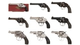 Nine Double Action Revolvers