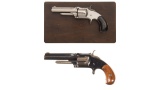 Two Smith & Wesson Model No. 1 1-2 Second Issue Revolvers