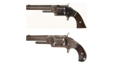 Two Smith & Wesson Spur Trigger Revolvers