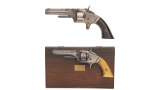 Two Smith & Wesson Model No. 1 Spur Trigger Revolvers