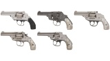 Five Double Action Revolvers