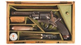 Cased English Adams' Patent Double Action Percussion Revolver