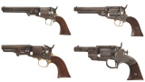 Four American Percussion Revolvers