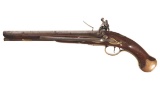 1739 Dated English Sea Service Flintlock Pistol & Display Case