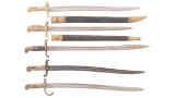 Five Sword Bayonets