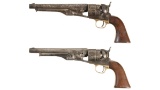 Two Colt Model 1860 Army Percussion Revolvers
