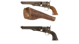 Two Colt Model 1861 Navy Percussion Revolvers