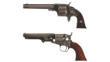 Two Inscribed Civil War Era American Revolvers
