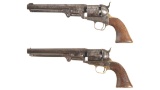 Two Colt Model 1851 Percussion Revolvers