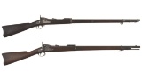 Two U.S. Springfield Trapdoor Rifles