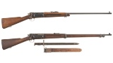 Two U.S. Springfield Armory Krag Bolt Action Rifles