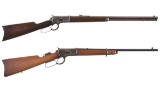 Two Winchester Model 1892 Lever Action Long Guns