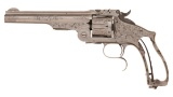 Engraved Smith & Wesson No. 3 Third Model Russian Revolver