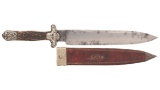 Henry C. Booth & Co. Sheffield Etched Blade Bowie Knife