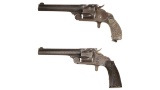 Two Smith & Wesson .38 Single Action Mexican Revolvers