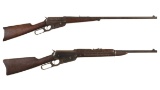 Two Winchester Model 1895 Lever Action Long Guns