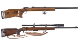 Two Remington Rimfire Bolt Action Target Rifles