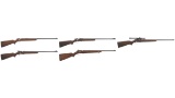 Five Winchester Bolt Action Rimfire Rifles