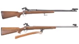Two Remington Model 40-XB Bolt Action Rifles