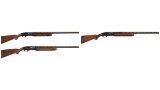Three Engraved Remington Semi-Automatic Shotguns
