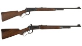 Two Winchester Model 64 Lever Action Long Guns