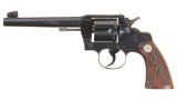 Colt Officers Model Heavy Barrel Double Action Revolver