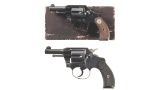 Two Pre-World War II Colt Double Action Pocket Revolvers