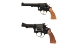 Two Smith & Wesson Double Action Rimfire Revolvers
