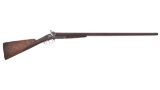 Engraved Whitney Arms Co. Side by Side Hammer Shotgun
