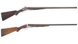 Two American Side by Side Shotguns
