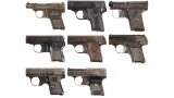 Eight Semi-Automatic Pocket Pistols