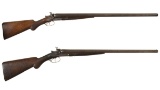 Two Colt Side by Side Hammer Shotguns