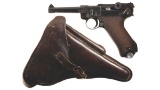 Mauser '42' Code '1939' Date Luger Pistol with Holster
