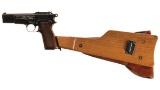 Fabrique Nationale Model 1935 Pistol with Shoulder Stock