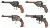 Four Military Double Action Revolvers