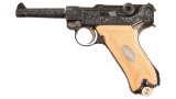 Engraved DWM Luger Semi-Automatic Pistol