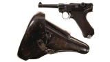 Simson & Co. Model 1908 Luger Semi-Automatic Pistol with Holster